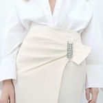 ZARA Shiny Buckle Detail Mini Skirt Photo 1