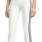 Veronica Beard Carly 11" Kick Flare women's 27 white black stripe summer minimal Photo 0