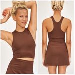 Girlfriend Collective NWT Dylan Tank Bra Size Medium Earth Brown Activewear Photo 1