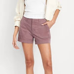 Old Navy  High Rise OG Chino Shorts Size Medium - Purple Photo 0