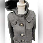 Grey wool coat with hood claudiepierlot Gray Photo 1
