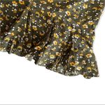 Veronica Beard NEW  Olive Floral-Print Flounce Mini Skirt Photo 1