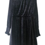 Baltic Born  Tina Velvet Short Dress Black XL New‎ with Tag Long Sleeve Photo 0
