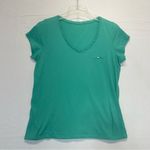 Eddie Bauer  Aqua V-neck Pocket T-shirt Size Large short sleeve tee Photo 5
