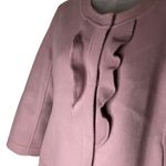 Talbots Wool Blend Lilac Ruffle Trim Womens Jacket Size 6 feminine girly office Photo 5