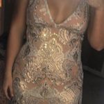 Free People “Night Shimmers” Nude Sequin Cocktail Dress Photo 0