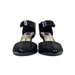 Jones New York Womens 9 Black Patent Leather Ankle Strap Heels Photo 2