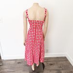 Avec Les Filles [] Cherry Gingham Sweetheart Neck Fit & Flare Midi Dress NWT 14 Photo 3