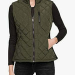 Andrew Marc Quilted Vest with Ribbed Knit Accents Photo 0