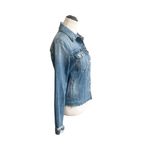 joe's jeans Joe’s Jeans Distressed Jean Jacket Long Sleeve Size XS Grunge Boho Raw Hem Photo 1