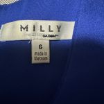 Milly Blue Halter A-Line Mini Dress for Wedding Guests Photo 2