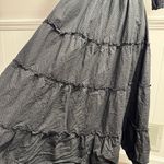 Hill House Nesli Nap Dress Short Puff Sleeve Swiss Dot Tiered Midi Black Small S Photo 9