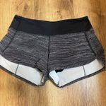 Lululemon  Speed Shorts in Heathered Black / Grey Photo 2