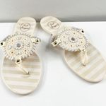 Jack Rogers Georgica Jelly Thong Sandals Cream White 8 Photo 0