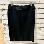 NWOT Valentino Roma Wool High Rise Knee Length Pencil Skirt Black Women Size 4 Photo 0