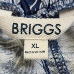 Briggs Navy Floral Linen Pull Photo 6