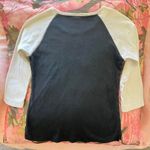 y2k baseball 3/4 sleeve tee Black Photo 5