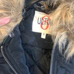 Rose‎ & snake appliqué faux fur collar bomber Black Size M Photo 4