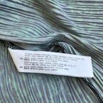 ZARA all over pleated mini dress green and black long sleeves with ruffl… Photo 5