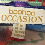 Boohoo  Womens Multicolor Floral Wrap Tie Long Sleeve Mini Skater A-line Dress 14 Photo 7