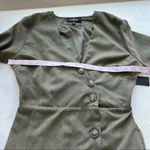 Lulu's pull me close olive green long sleeve maxi dress faux suede butto… Photo 5