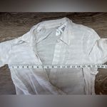 l*space L  daydream tunic in cream with tan stripes size medium Photo 4