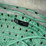 ZARA  SATIN SILKY POLKA DOT CROP TOP Photo 5