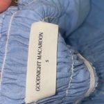 Goodnight Macaroon Blue Ruffled Top Photo 2