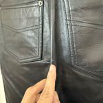 Frontier Leathers Womens Pants 8 Black Leather Straight Casual Biker Office Moto Photo 3