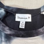 Veronica M Women's Long Sleeve Black White Tie-Dye Tunic Knit Dress Size XS Photo 7