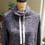 J. Crew Cowl Neck Black Grey & White Marled Drawstring Sweater NWT Size undefined Photo 1