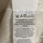 J.Crew  white linen blend tie waist v neck coverup dress small Photo 7