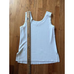 Misook  Tank Top Womens M White Sleeveless Knit Pullover Classic Shell Shirt Photo 4