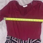 Ultra Flirt Red and Black Jumpsuit with Striking Stripes and Belt Size Large Photo 9