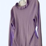 New Yourk & Company Lavender Ruffle Button Photo 2