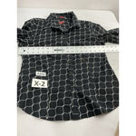 Talbots Womans Petite Long Sleeve Button Down Dress Shirt 8 P Black White Photo 4