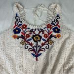 Xhilaration Xhiliration White Lace Embroidered Floral Short Romper Pockets Boho Juniors M Photo 1