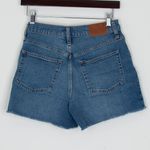 J.Crew  Womens High Rise Denim Shorts Size 25 Blue Wash Frayed Hem Casual Boho Photo 7