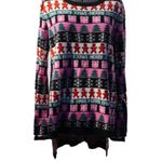 Rue 21 Women’s Y2K Christmas Sweater size Medium Flare Sleeves Merry XMas Knit Photo 1