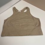 Free People FP Movement  Beige Tank Crop Top M/L Racerback Keyhole Athleisure Photo 2