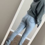 Abercrombie & Fitch Slim Straight 90’s High Rise Jeans Light Wash Photo 3