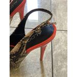 ALDO  Shoes Womens Size EU 38 Snake Print Platform Slingback Peep Toe Stiletto Photo 2