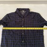 Dries Van Noten Womens Transparent Checkered Plaid 100% Cotton Shirt Size 44 Photo 5