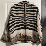 Sugar Street Weavers Safari Art to Wear Tapestry Jacket Vintage Size S Photo 1