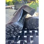 Prada Womens  Brown Leather‎ Ankle Boots with Buckle Detail size 8.5 8 1/2 Photo 3