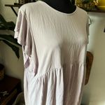 Pinkblush Women’s Lilac Purple Fluttersleeve Keyhole Maternity Shirt size Large Photo 5