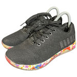 Nobull  Black Daisy Floral Trainer Low Top Sneakers Lifting Shoes Women's Sz 7 Photo 0