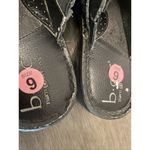 BOC Born Concepts Black Leather Clogs Mules Womens Shoes Wedges Size 9 Slip On Photo 12