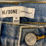 RE/DONE NWT  90’s ultra high rise loose crop size 24. Dusty blue. 27” inseam. Photo 4