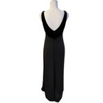 Vtg Niki By Niki Livas Y2K Maxi Evening Dress Sz 8Velvet Top Whimsigoth 90s HOCO Black Photo 3